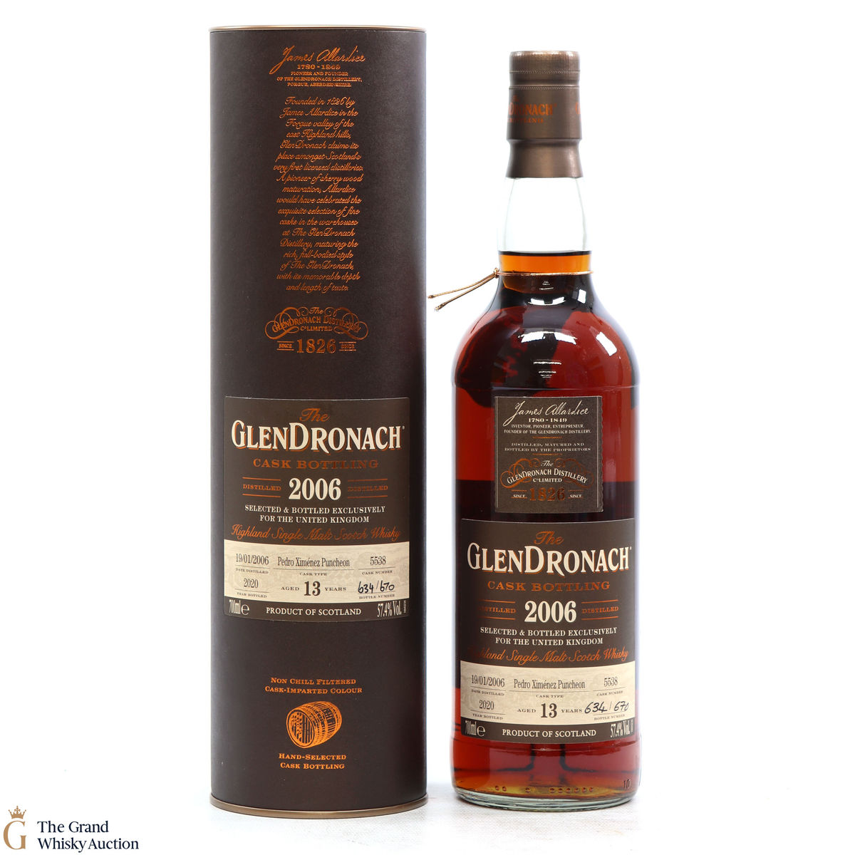 Glendronach - 13 Year Old - 2006 PX Cask #5538