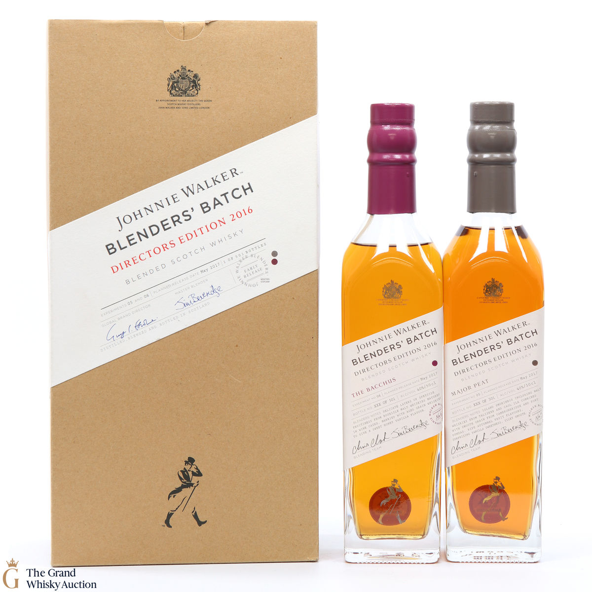 Johnnie Walker - Blenders' Batch Directors Edition 2016 2 x 50cl The Bacchus & Major Peat