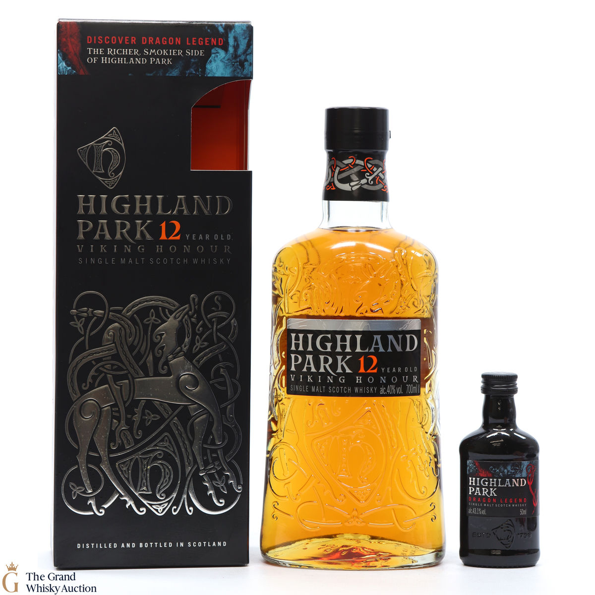 Highland Park - 12 Year Old - Viking Honour + Dragon Legend 5cl