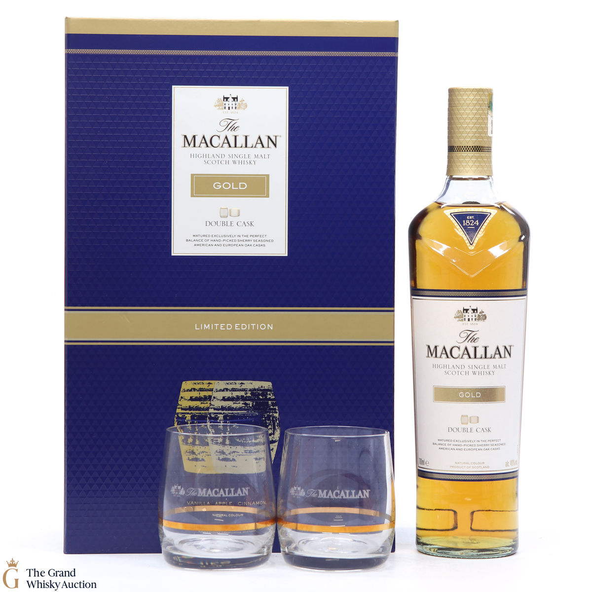Macallan - Gold Double Cask (Limited Edition with 2 x Glasses)