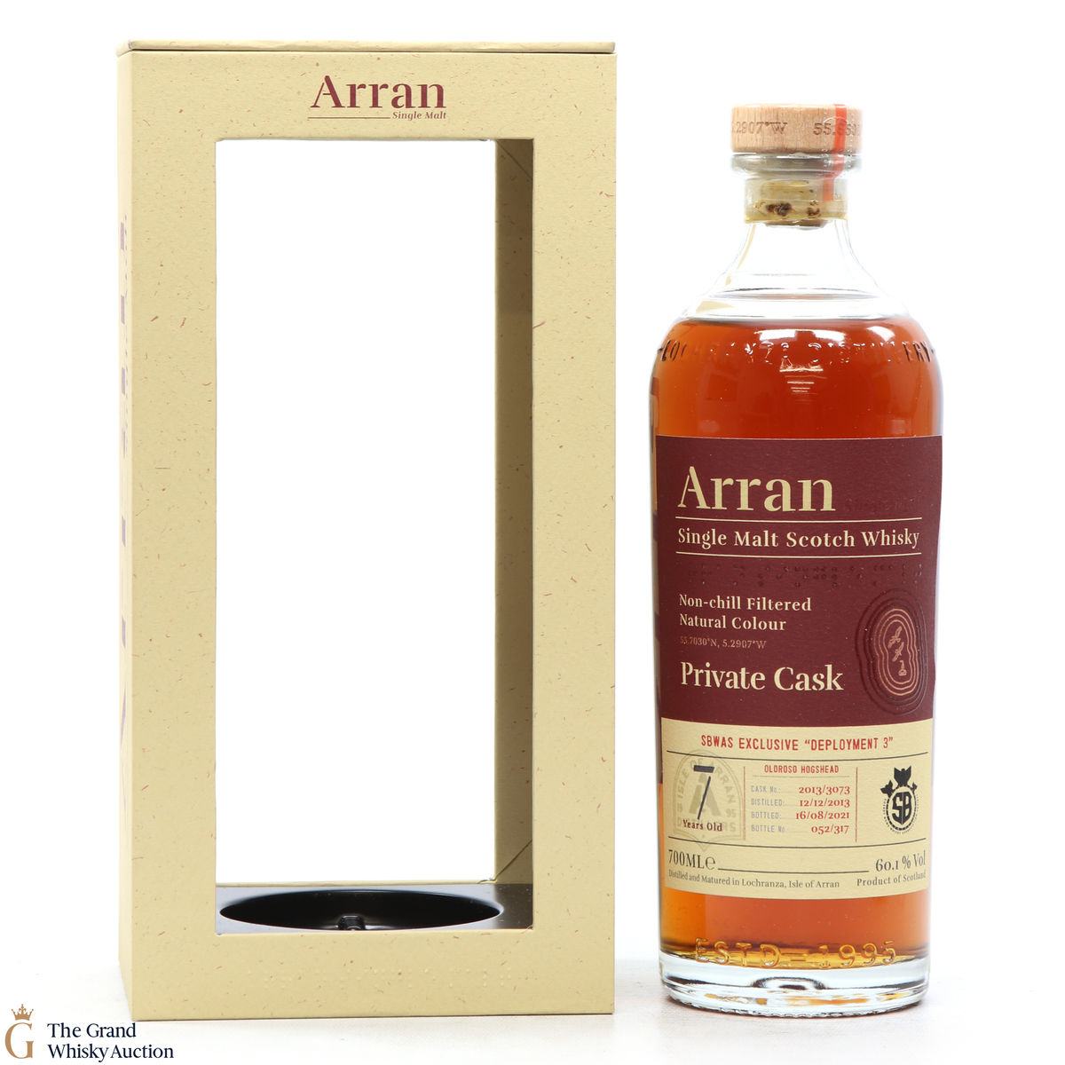 Arran - 7 Year Old 2013 Private Cask #3073 SBWAS Exclusive Deployment 3
