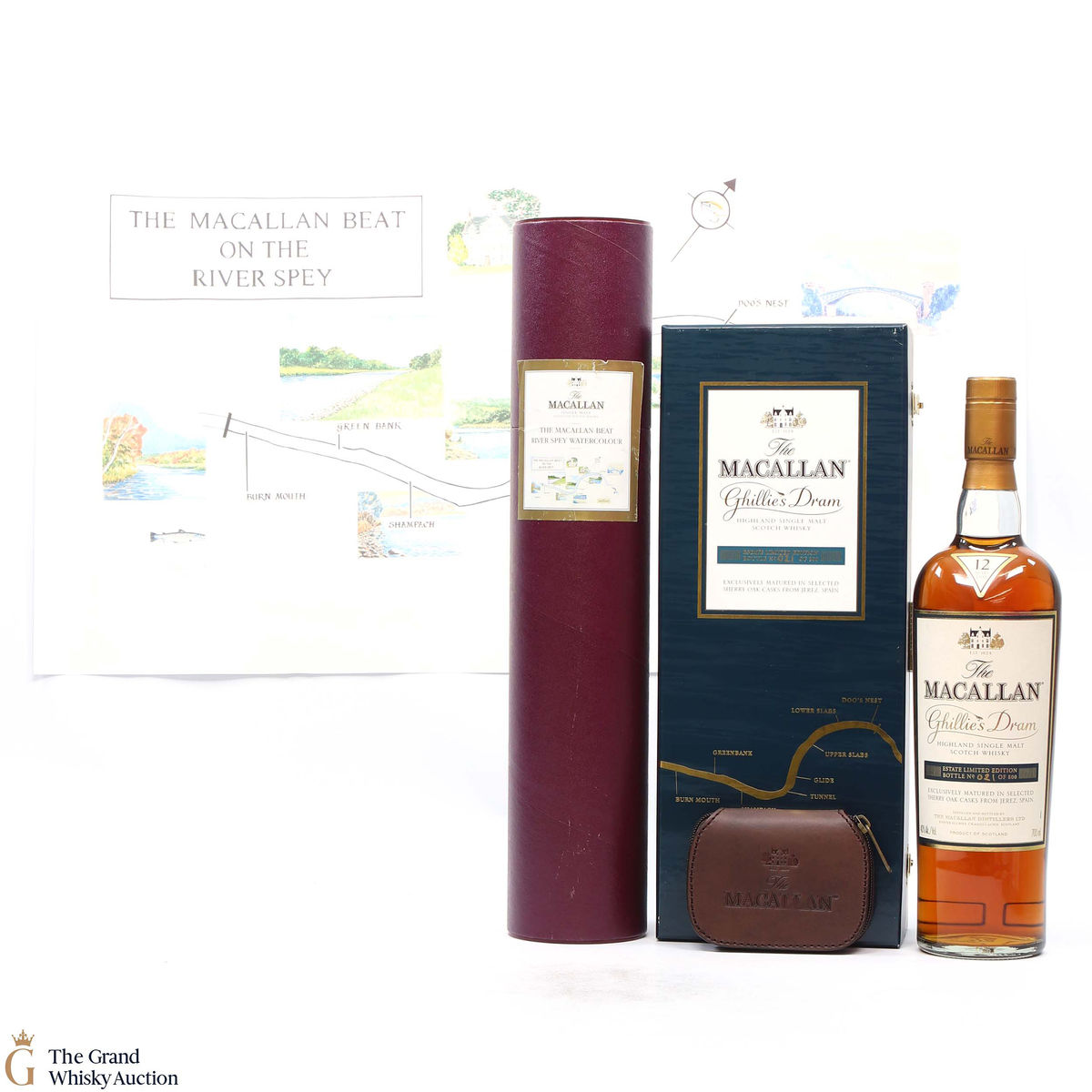 Macallan - 12 Year Old - Ghillie's Dram + Watercolour 