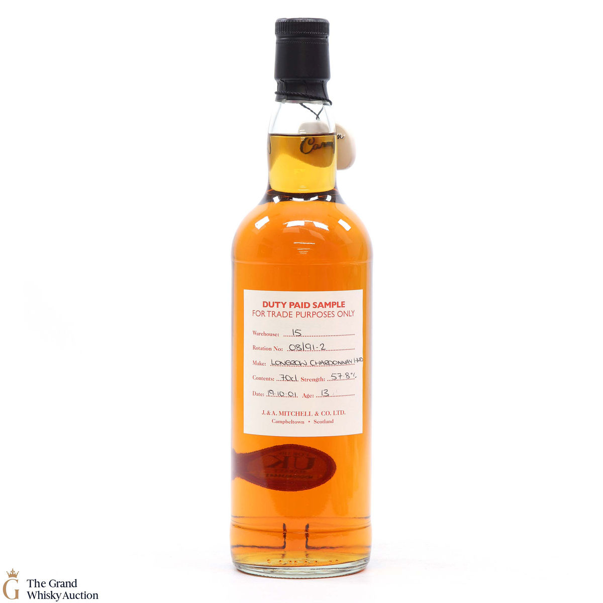 Longrow - 13 Year Old 2001 Chardonnay Duty Sample 2015