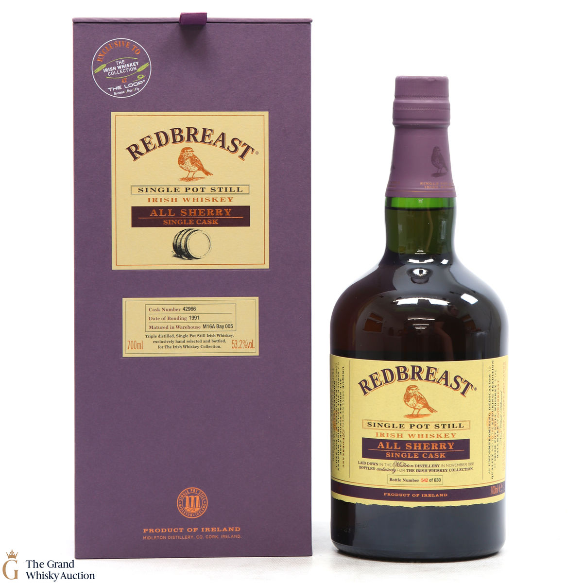Redbreast - 1991 All Sherry Single Cask #42966 The Loop The Irish Whisky Collection