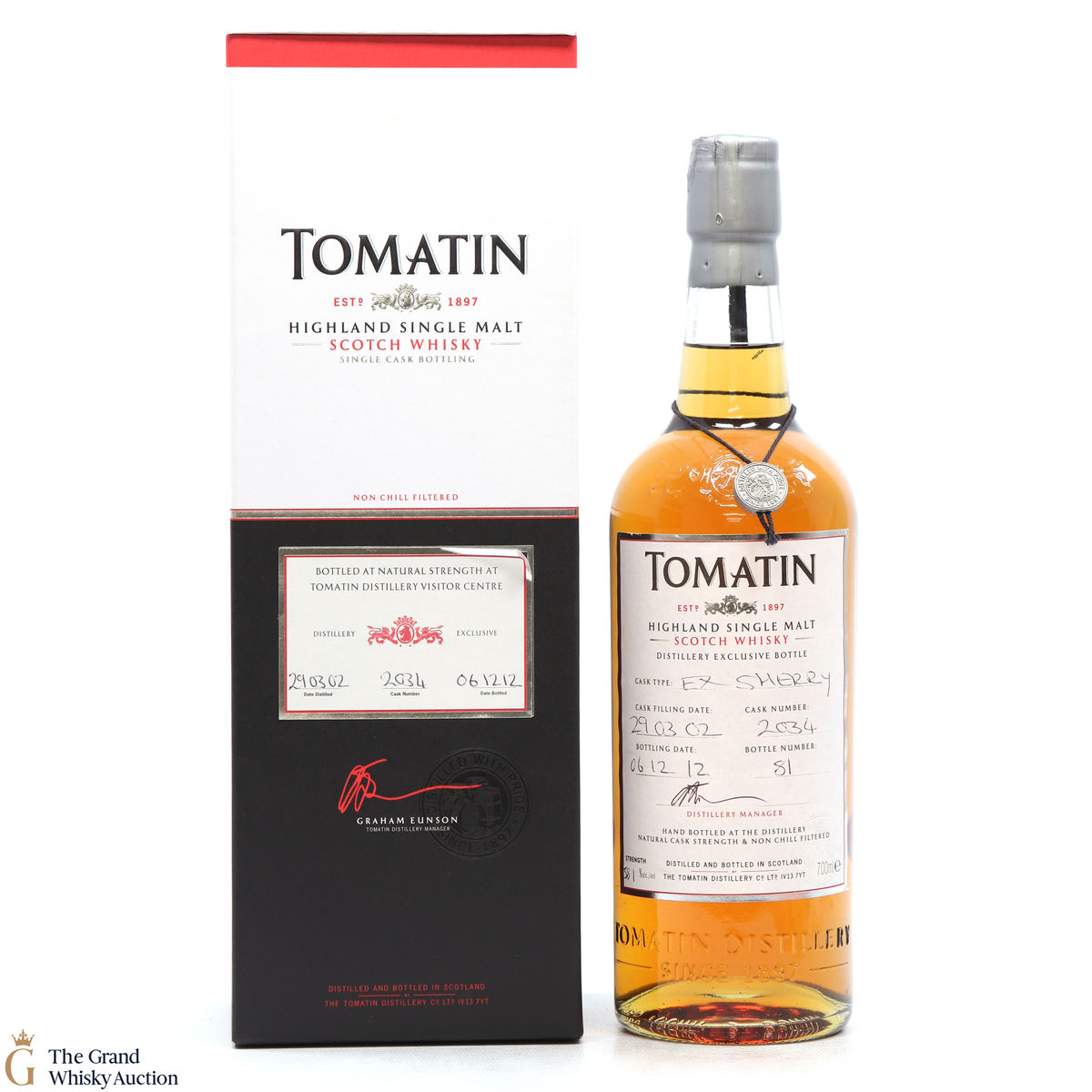 Tomatin - 10 Year Old 2002 Single Sherry Cask #2034