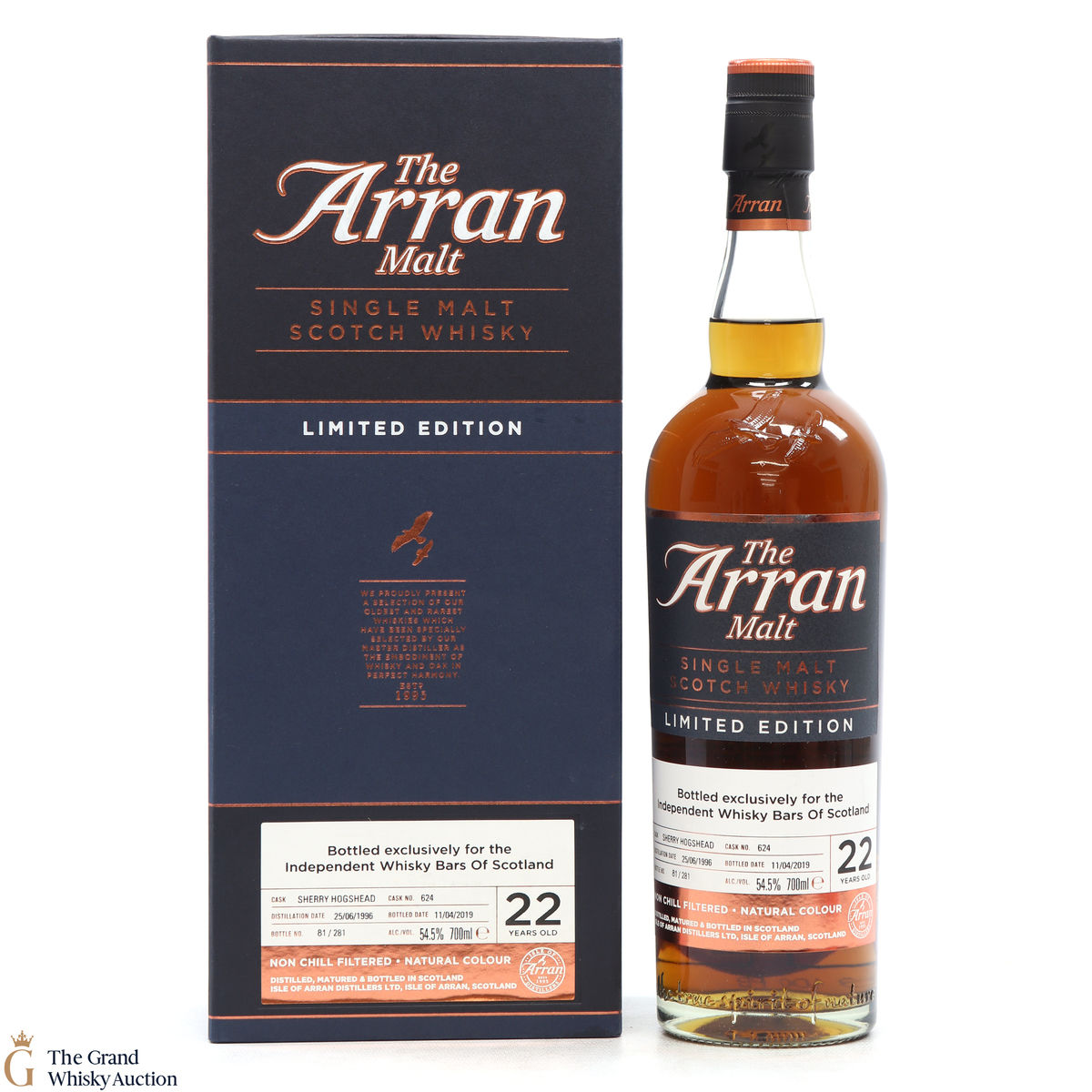 Arran - 22 Year Old 1996 - Limited Edtion Independent Whisky Bars of Scotland