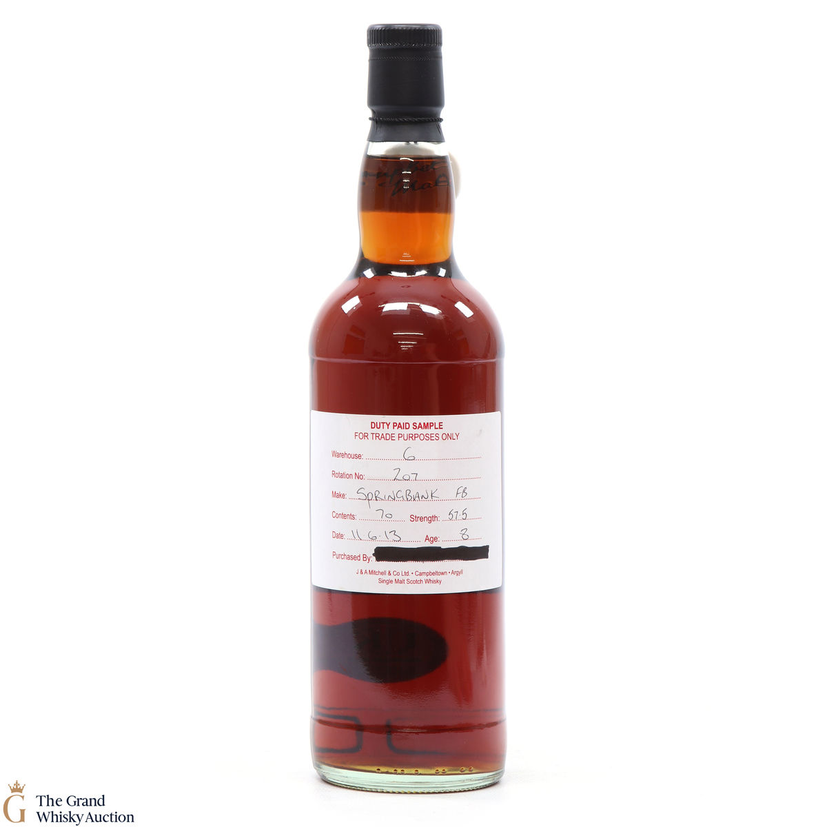 Springbank - 8 Year Old - 2013 Duty Paid Sample Fresh Sherry Barrel
