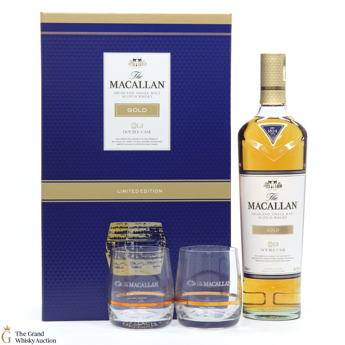 Macallan - Gold Double Cask (Limited Edition with 2 x Glasses)