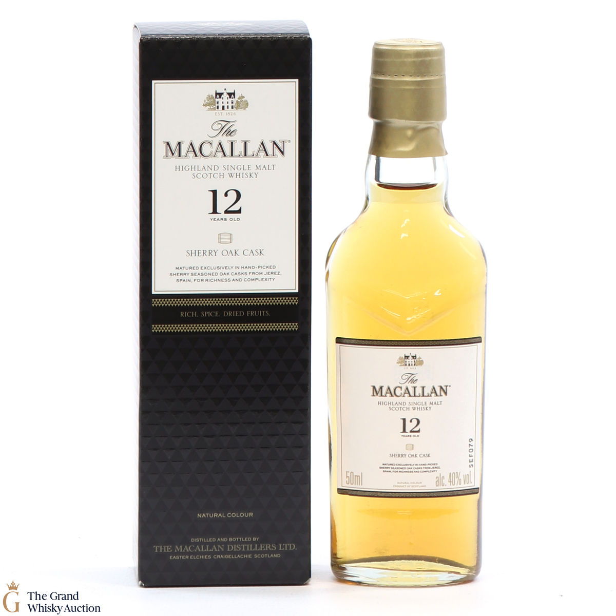 Macallan - 12 Year Old - Sherry Oak 5cl Miniature