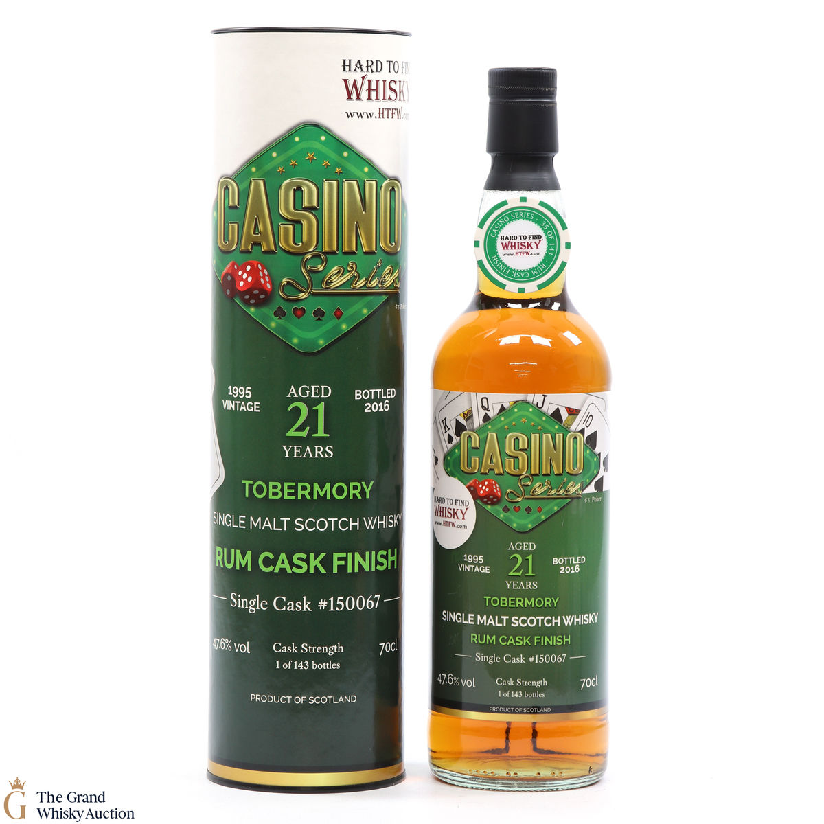 Tobermory - 21 Year Old - Rum Cask Finish #150067 - HTFW Casino Series  