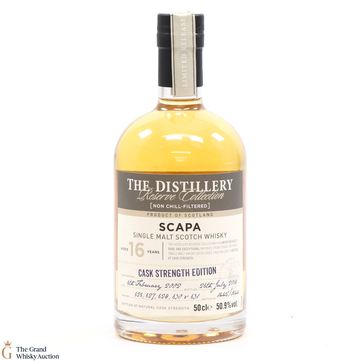 Scapa - 16 Year Old 2002 - Casks #626, 627, 628, 630 and 631.