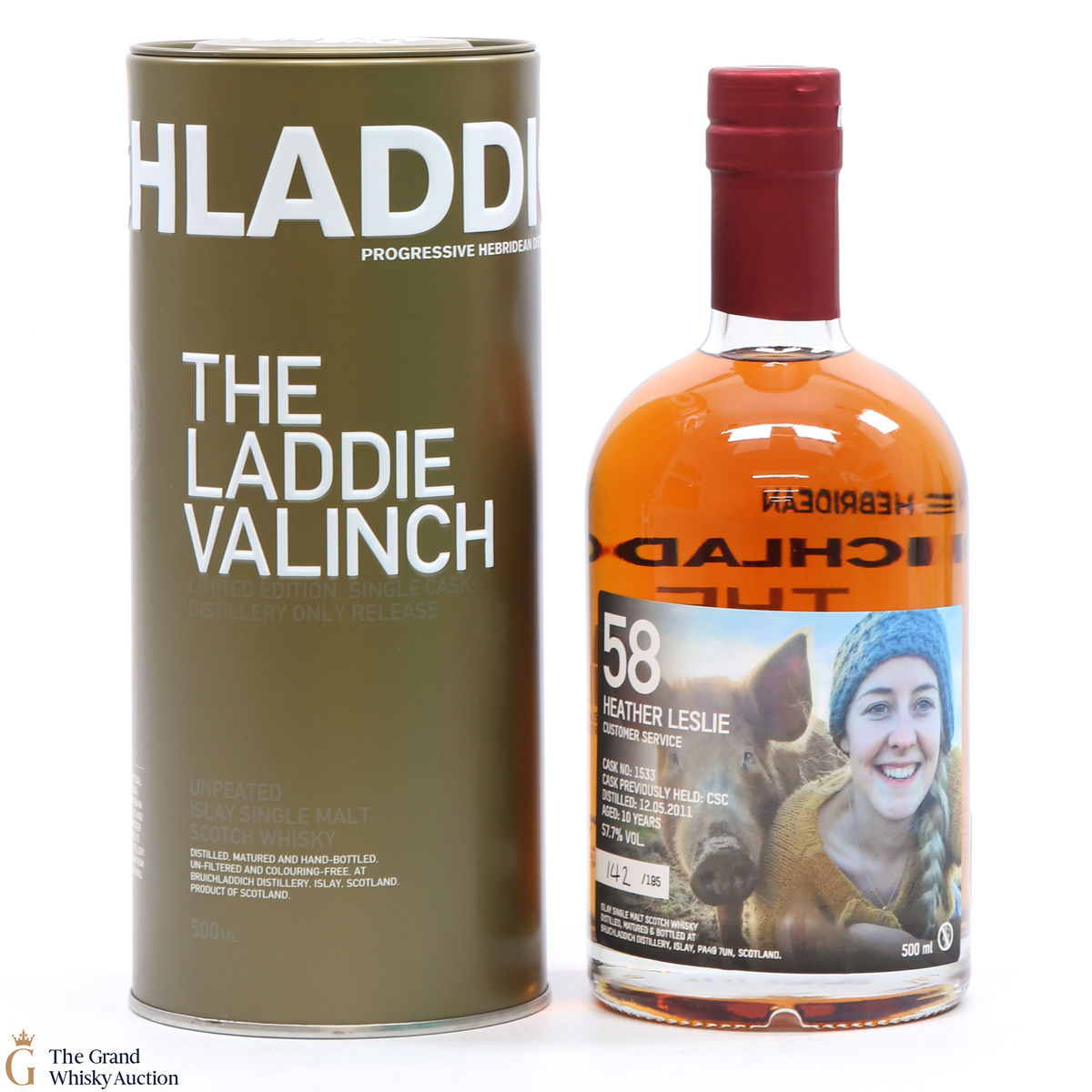 Bruichladdich - 10 Year Old - Valinch 58 - Heather Leslie