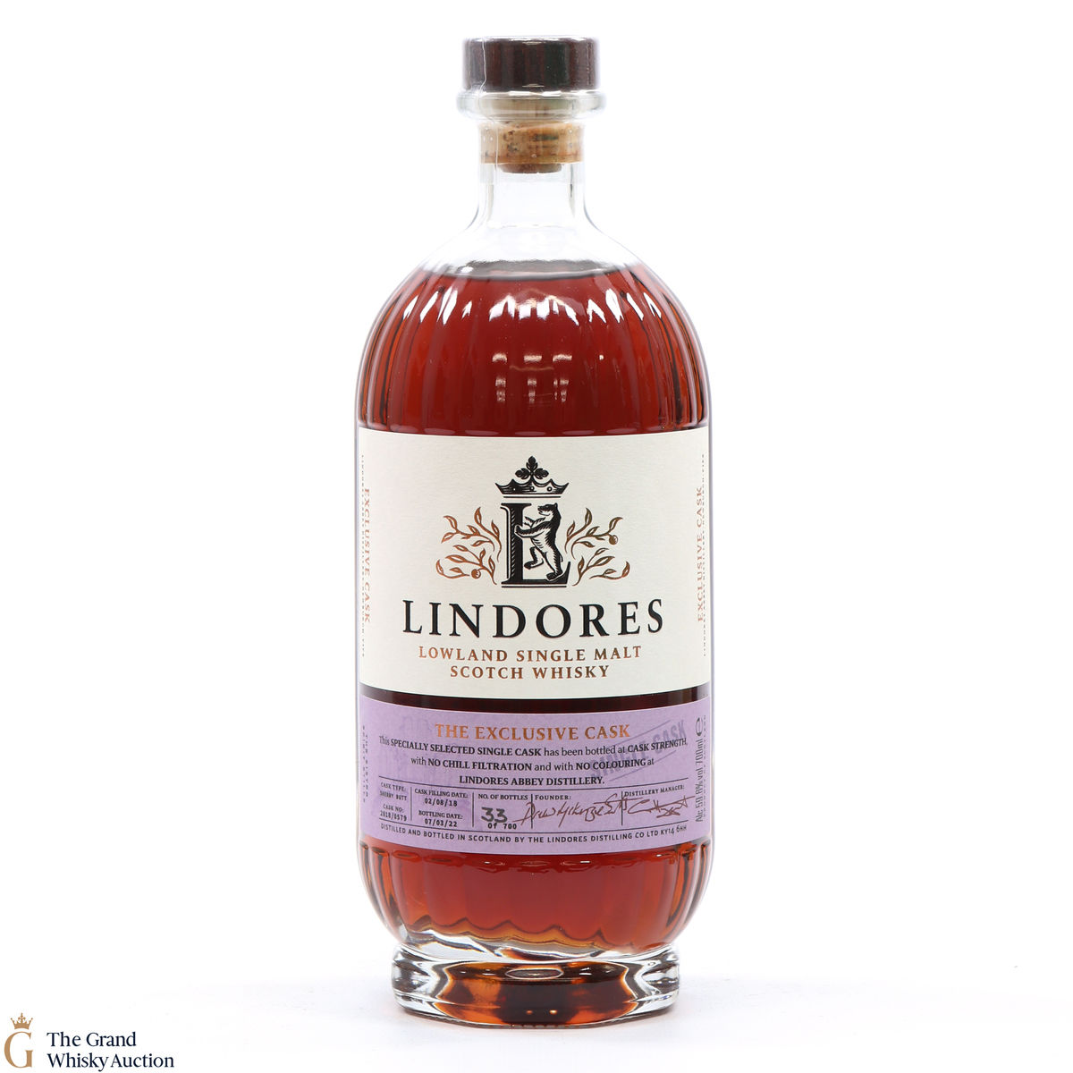 Lindores Abbey - 3 Year Old 2018 - Single Cask #2018/0579 - Master of Malt Exclusive