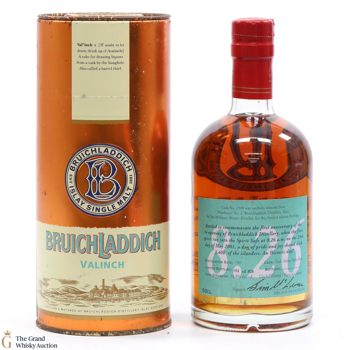 Bruichladdich - 8.26 Valinch 1st Anniversary of the Re-opening