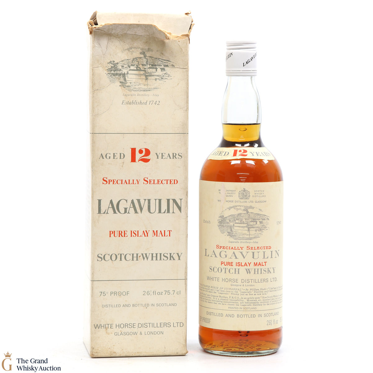Lagavulin - 12 Year Old - White Horse 1970s
