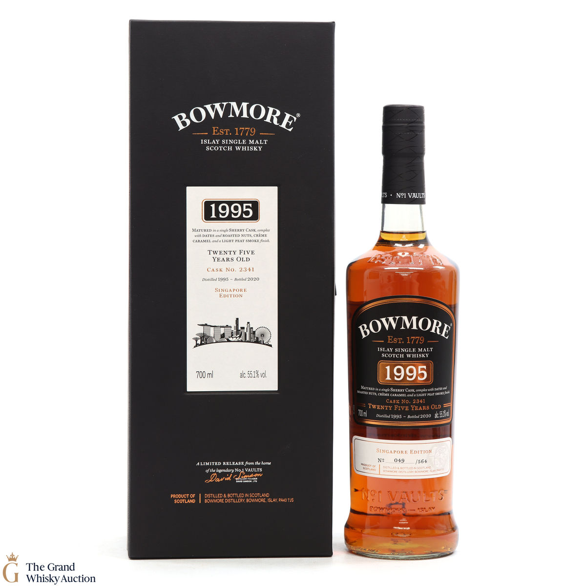 Bowmore - 25 Year Old 1995 Single Sherry Cask #2341 Singapore Edition
