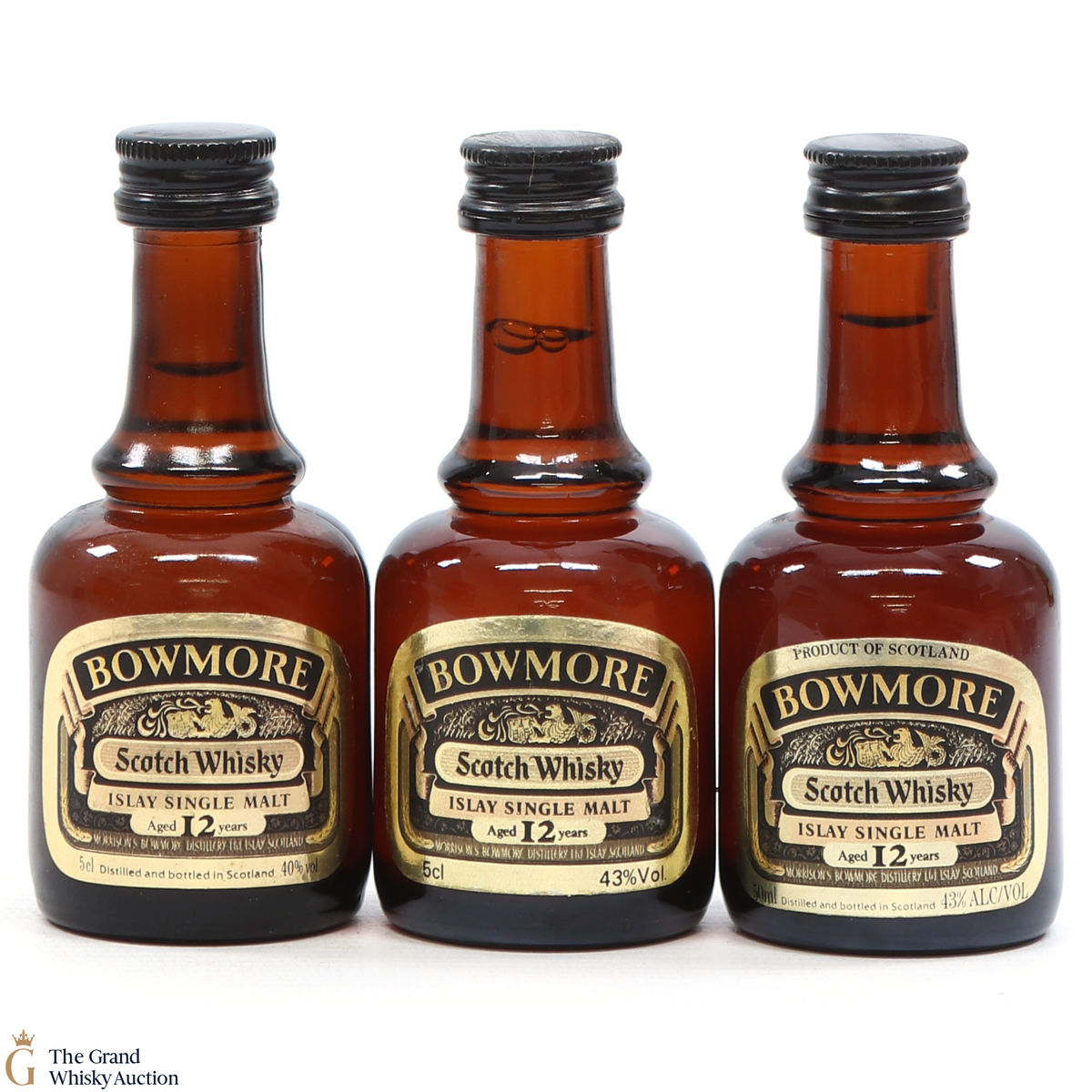 Bowmore Minis - 12 Year Old - 3 x 5cl