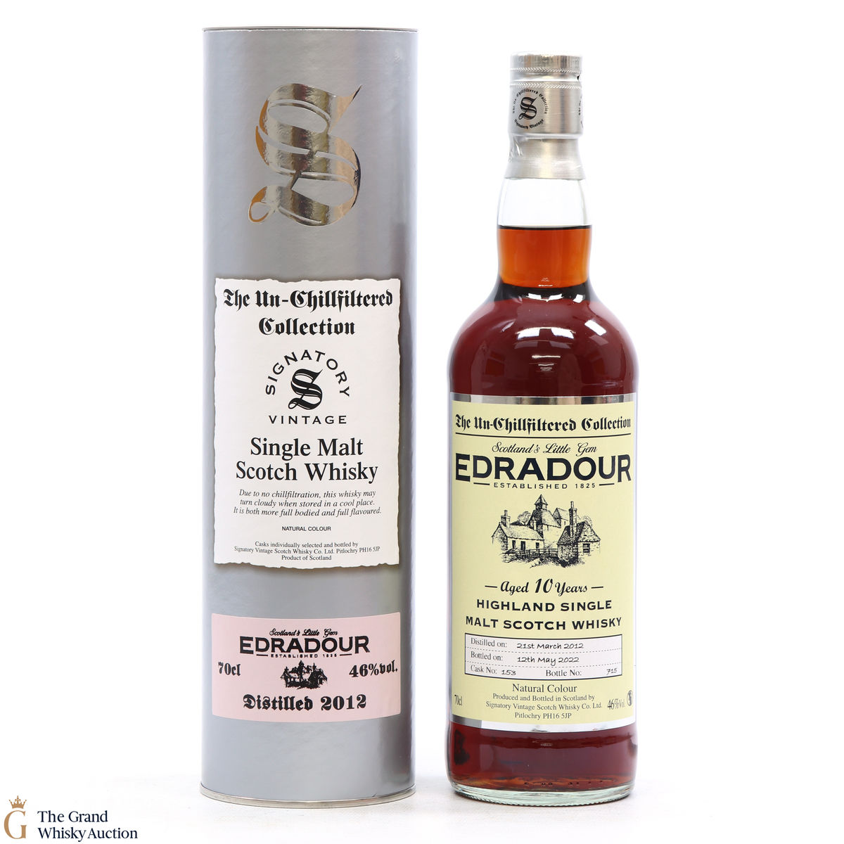 Edradour - 10 Year Old -  2012 #153 - Signatory 