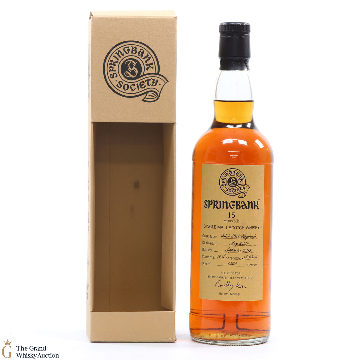 Springbank - 15 Year Old Frest Port Hogshead 2003 Society Bottling