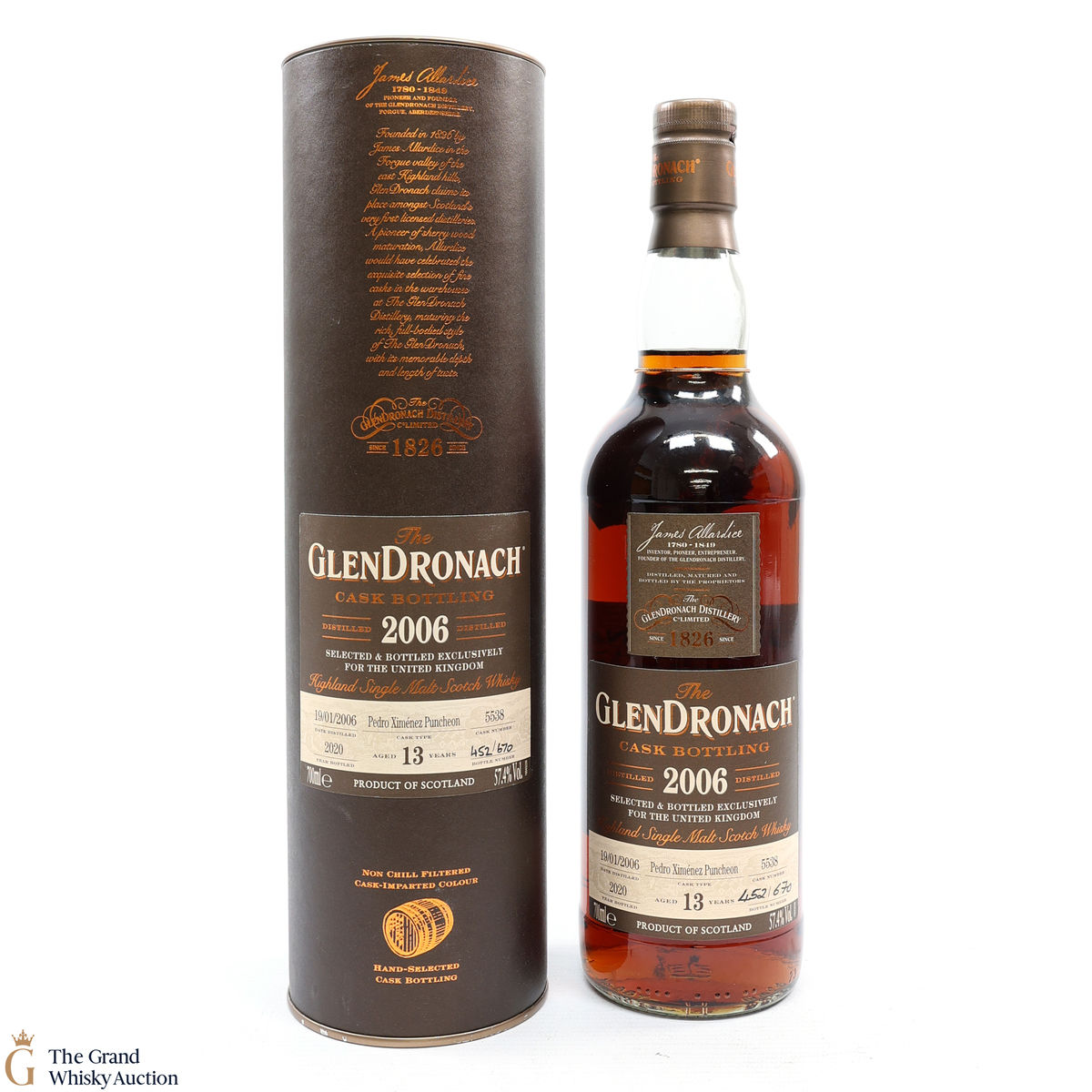 Glendronach - 13 Year Old - 2006 PX Cask #5538