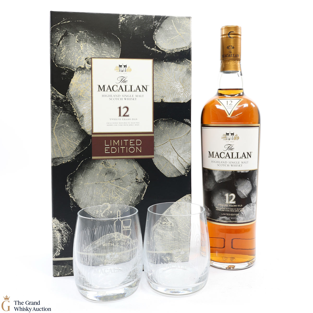 Macallan - 12 Year Old - Limited Edition with 2x Glasses