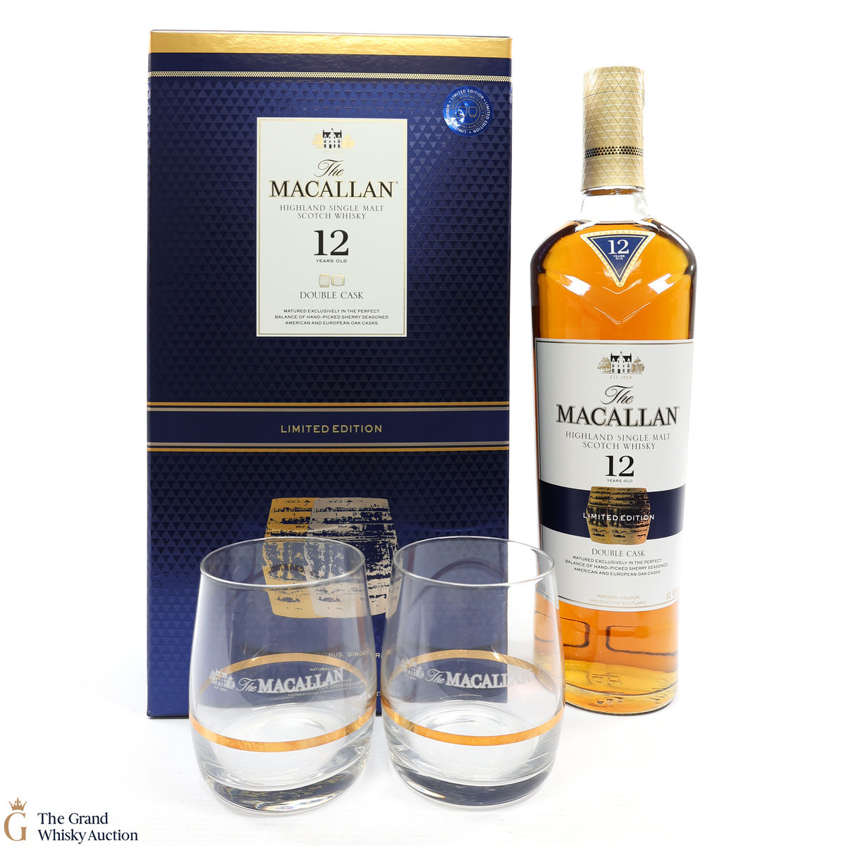 Macallan - 12 Year Old - Double Cask - Limited Edition (With 2 x Glasses)