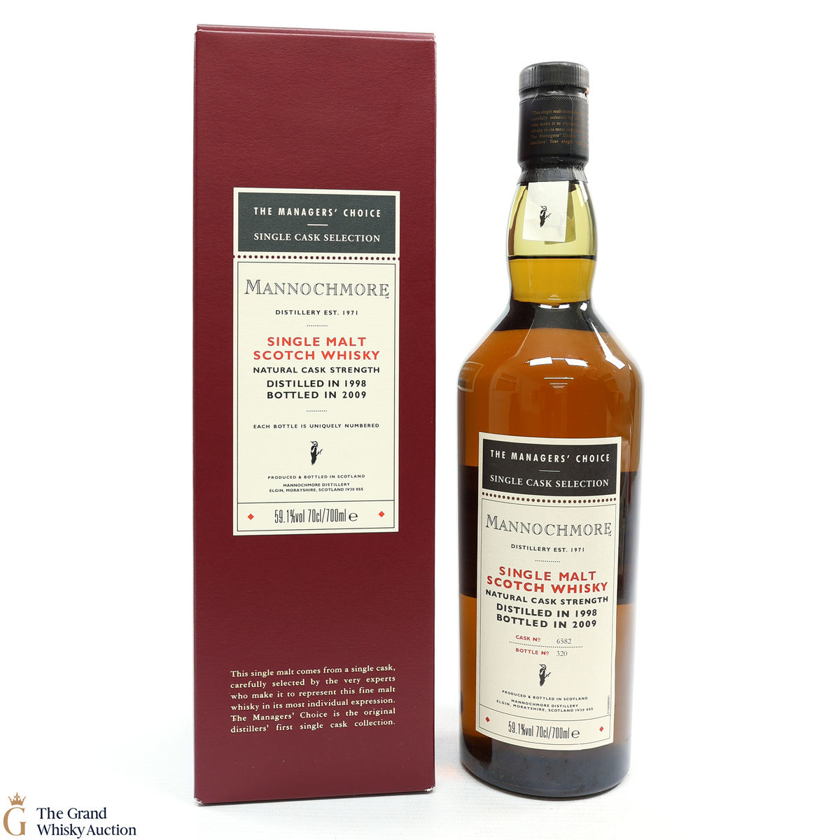 Mannochmore - 1998 Managers Choice 2009 Cask Strength #6582