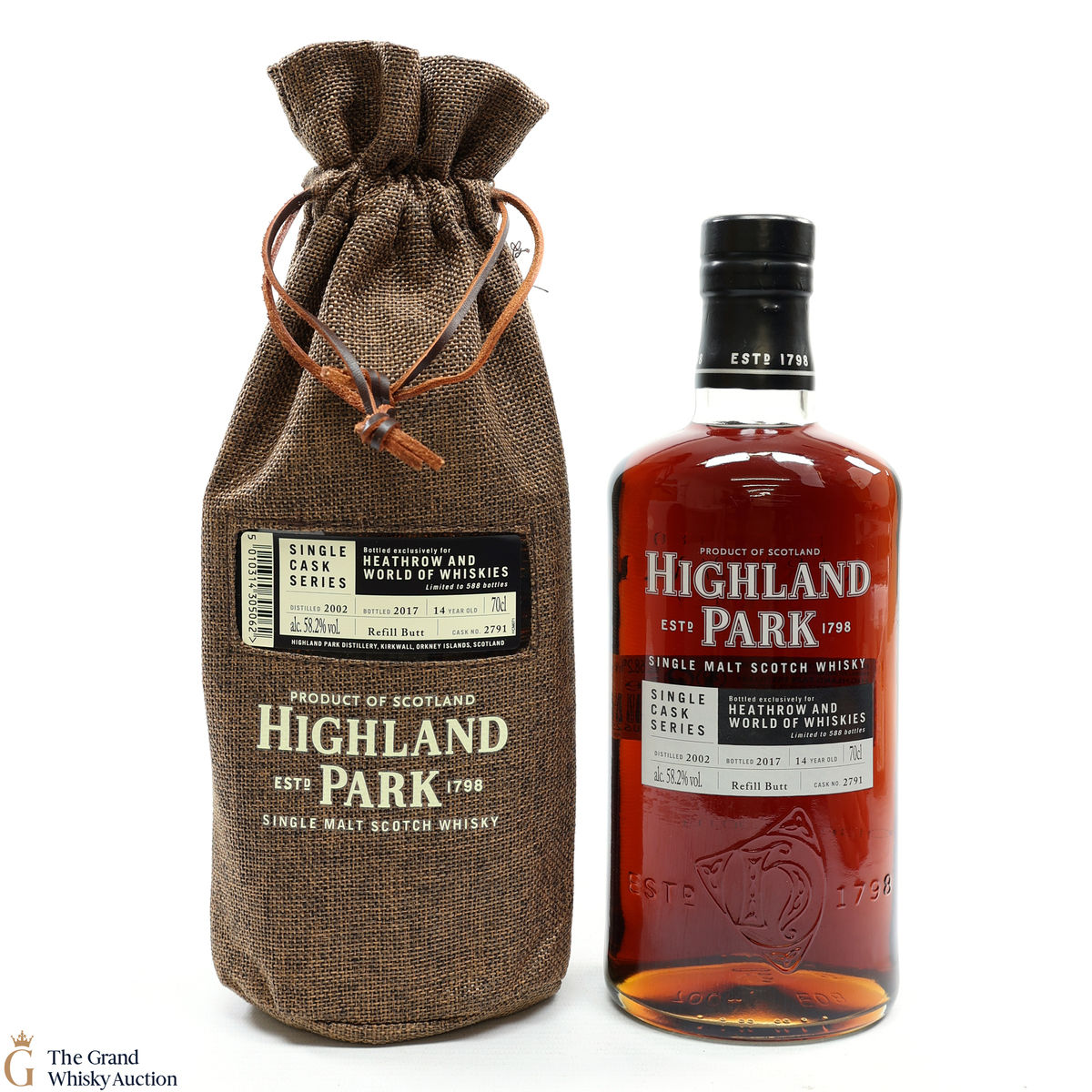 Highland Park - 14 Year Old - Single Cask #2791 - Heathrow and World of Whiskies