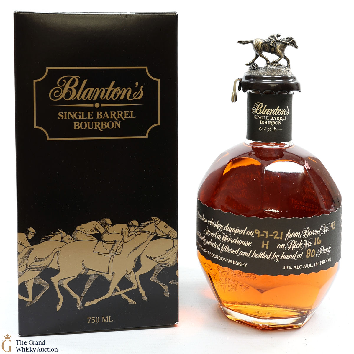Blanton's - Single Barrel Black Label Dumped 2021 / Japanese Import 75cl