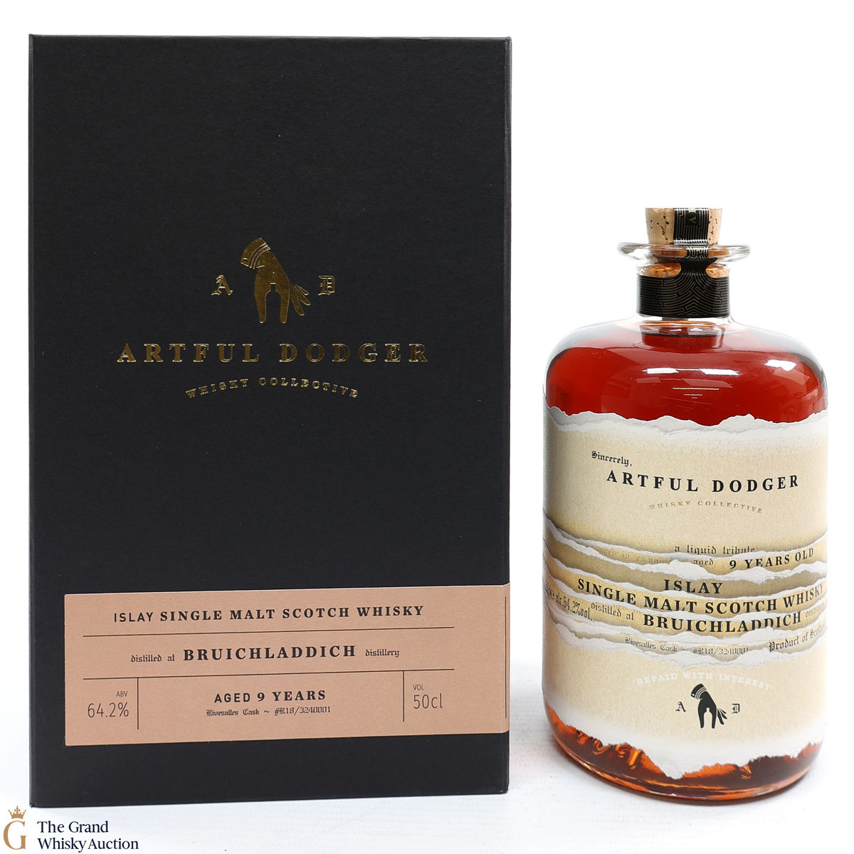 Bruichladdich - 9 Year Old - Artful Dodger Rivesaltes Cask #R18/324