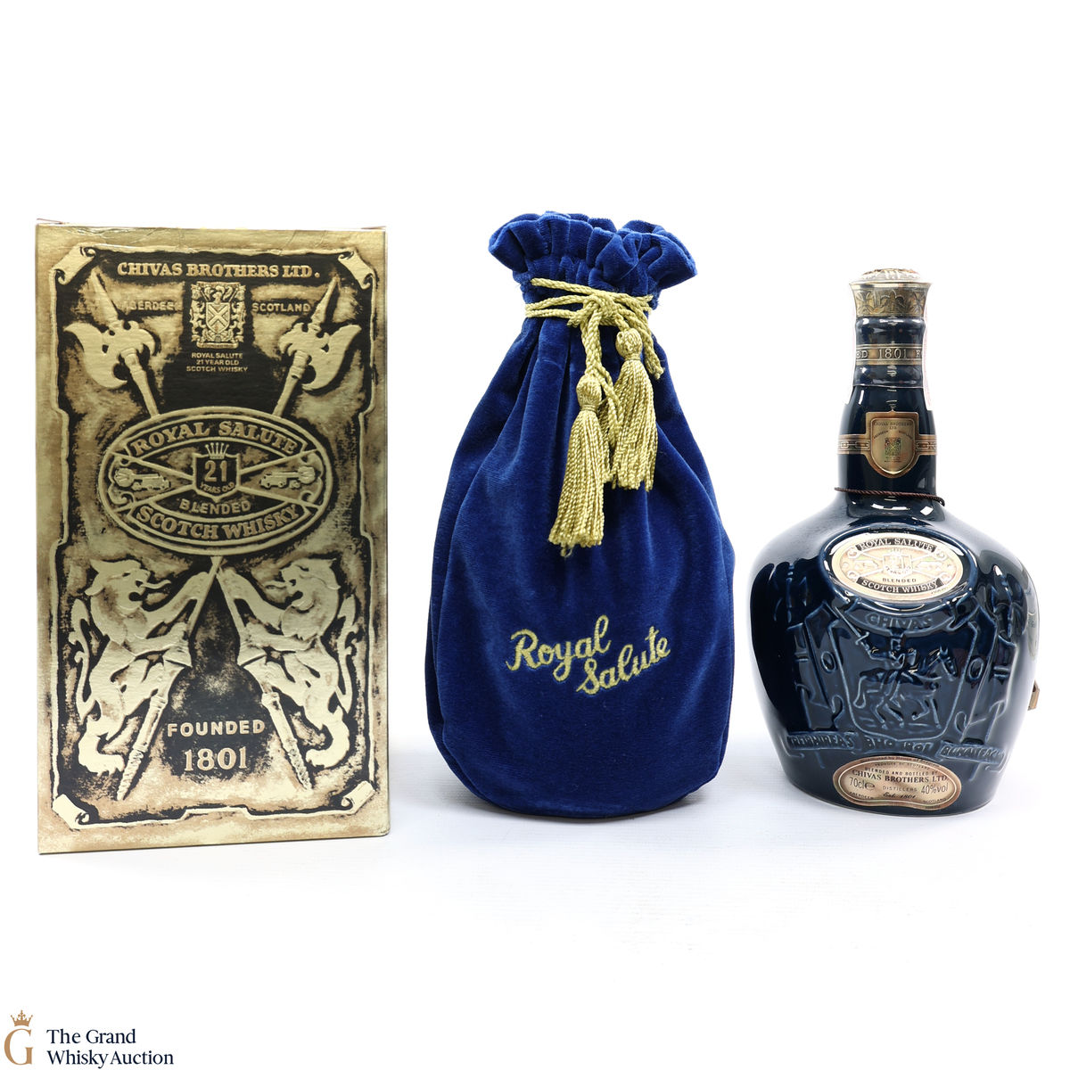 Chivas - Royal Salute - 21 Year Old - Sapphire Flagon
