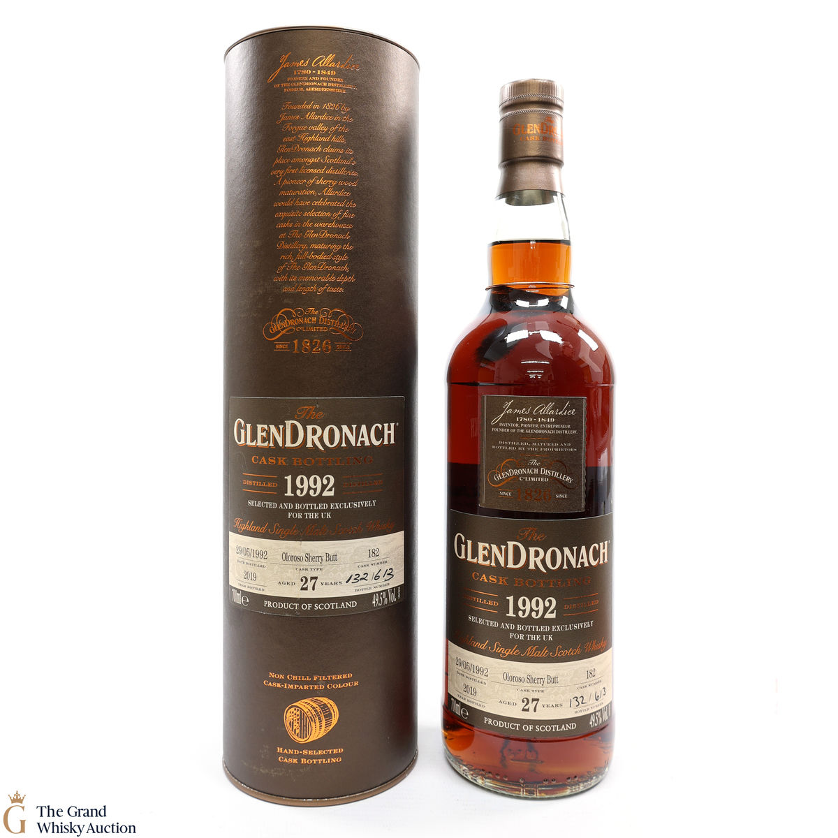 Glendronach - 27 Year Old 1992 - #182 Oloroso Sherry Butt  - UK Release