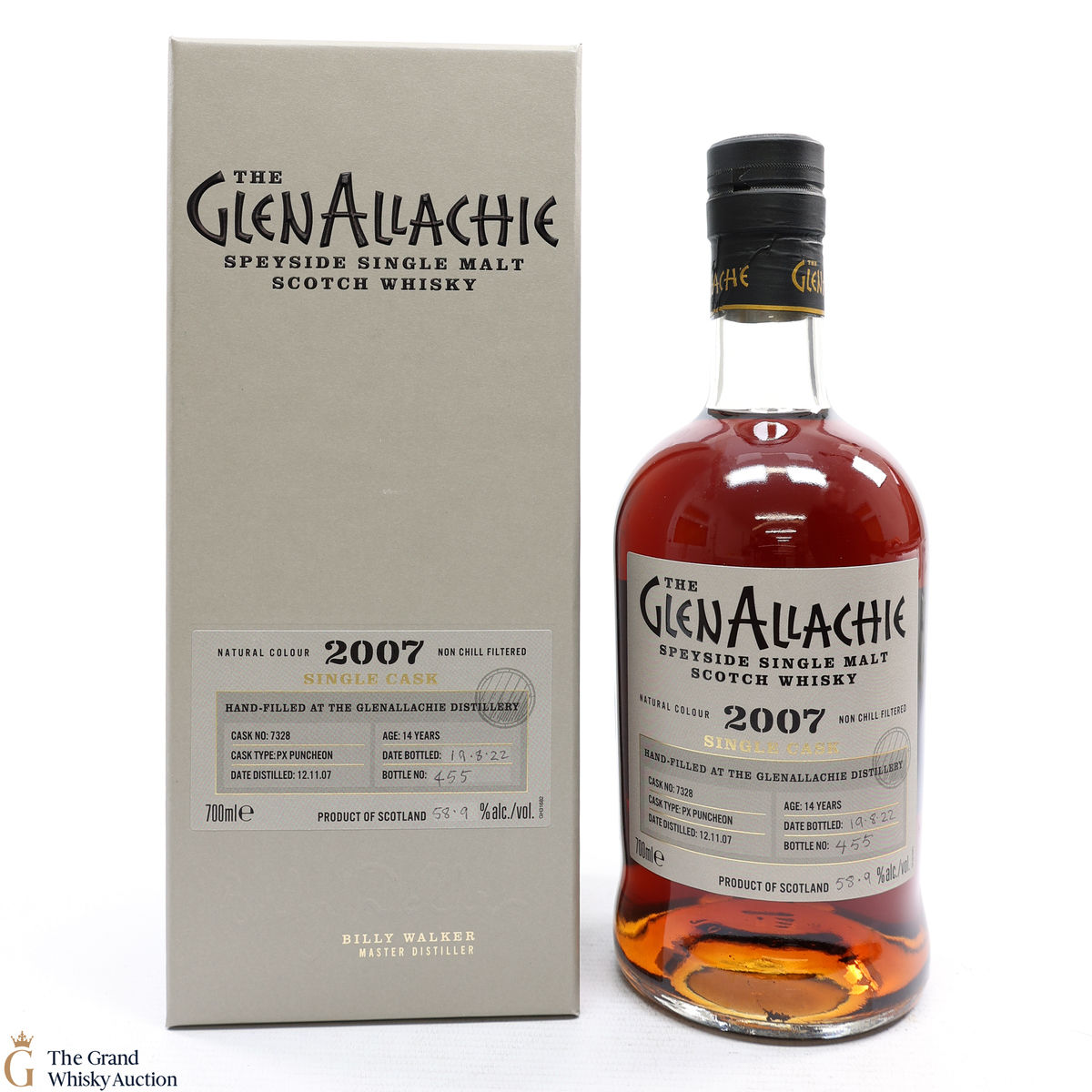 GlenAllachie - 14 Year Old 2007 Hand Filled PX Puncheon #7328