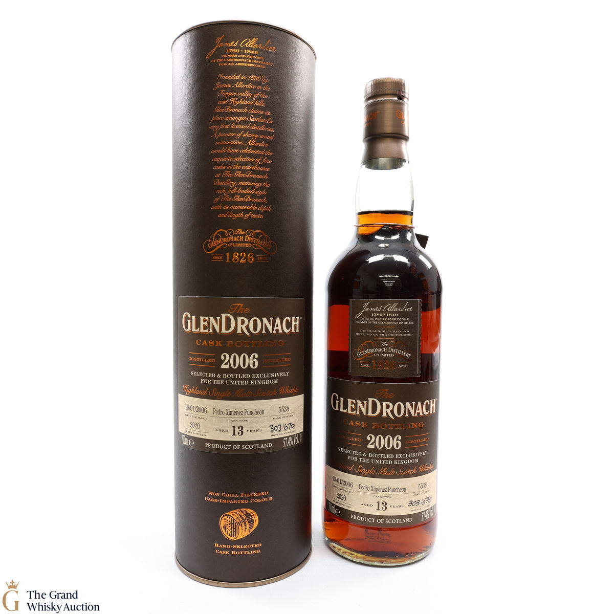 Glendronach - 13 Year Old - 2006 PX Cask #5538