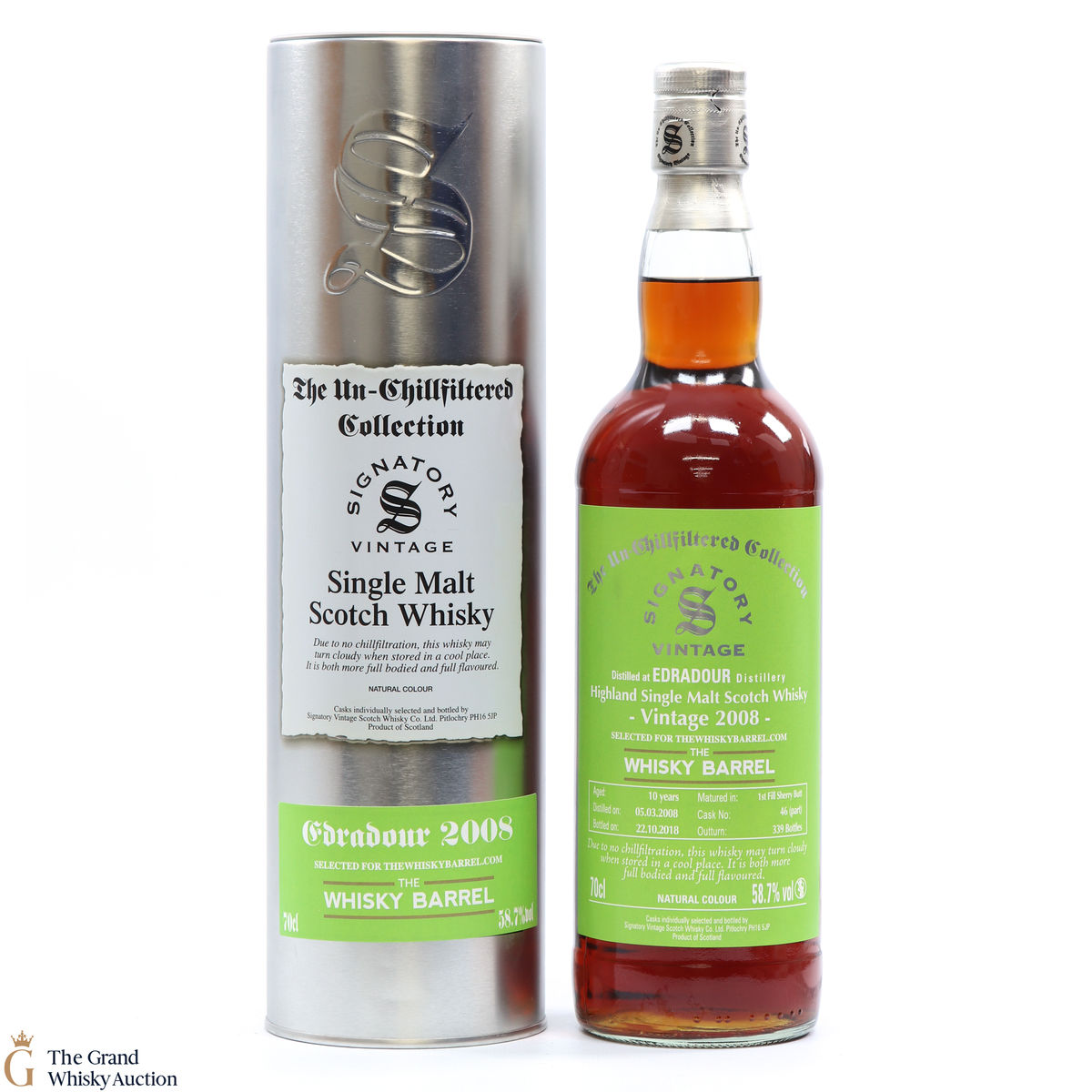 Edradour - 10 Year Old -  2008 #47 - Signatory 