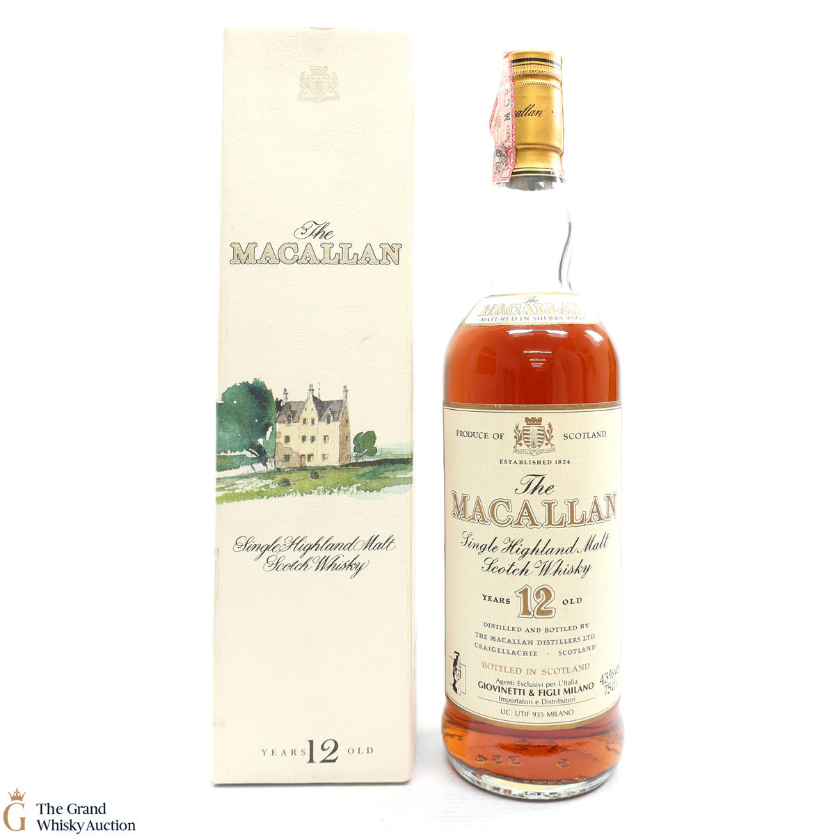 Macallan - 12 Year Old (1980s) Giovinetti & Figli Import 75cl
