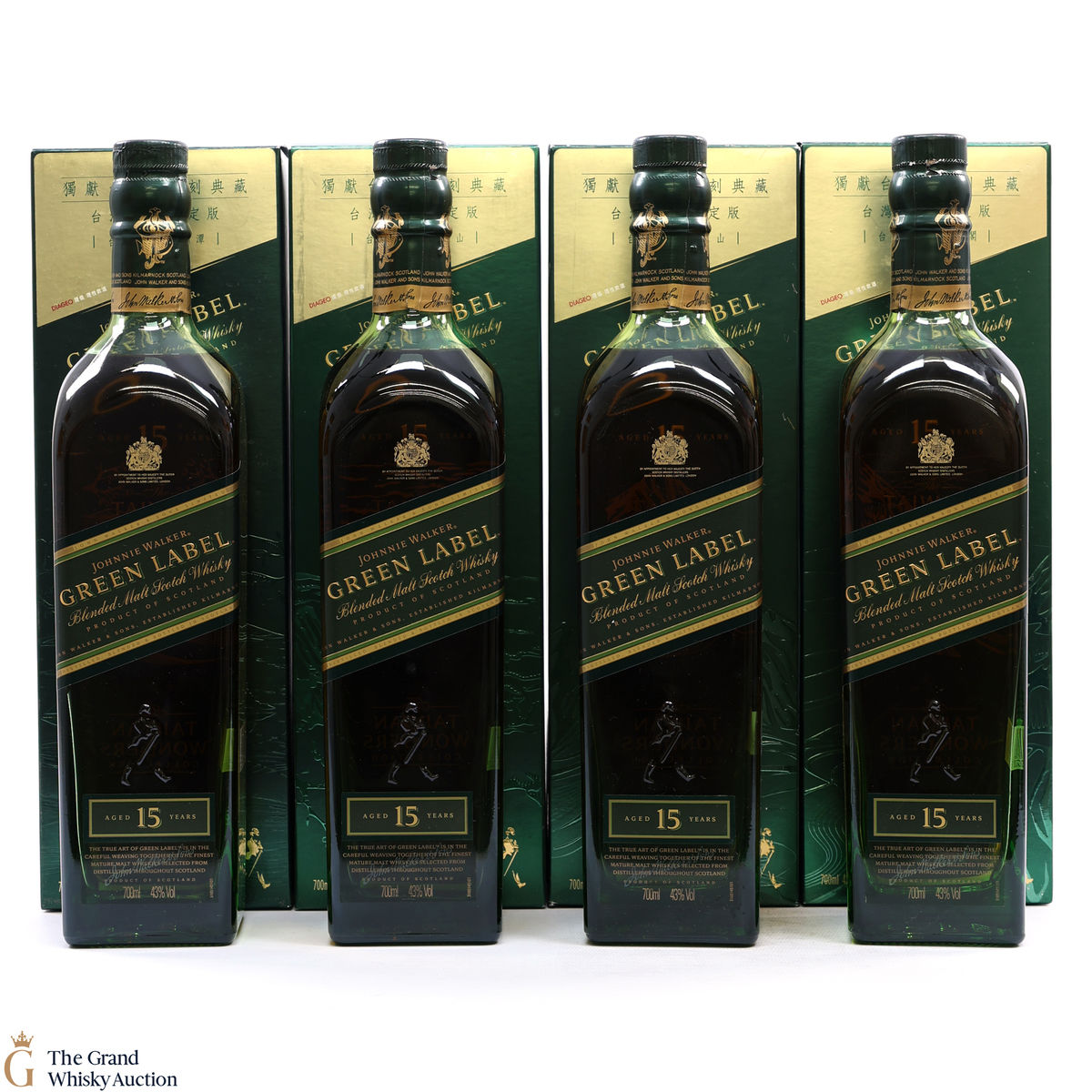 Johnnie Walker - 15 Year Old - Green Label Taiwan Wonders (4 x 70cl)
