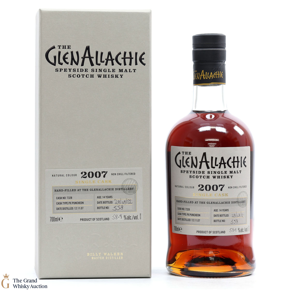 GlenAllachie - 14 Year Old 2007 Hand Filled PX Puncheon #7328
