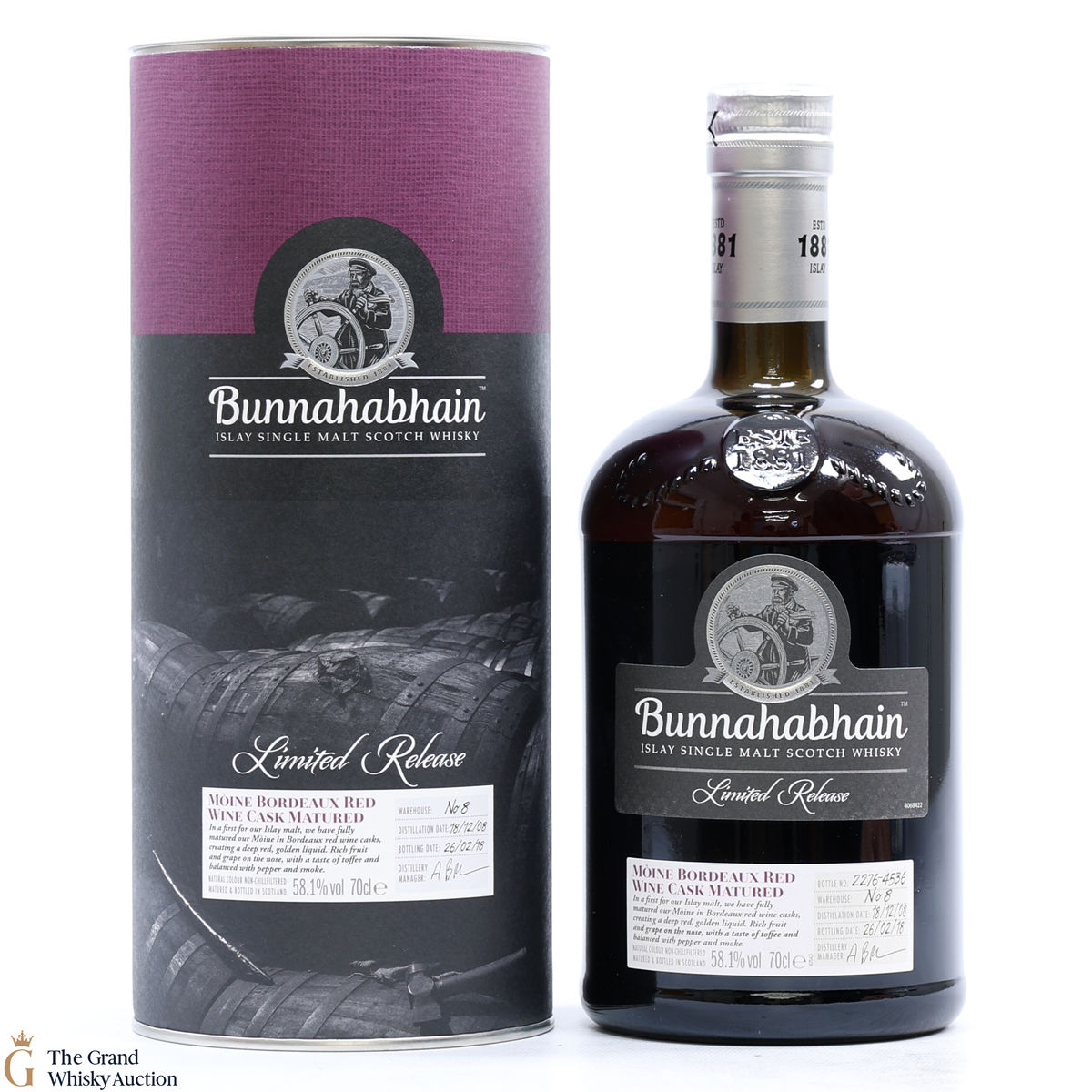 Bunnahabhain - 2008 Moine Bordeaux Red Wine Cask