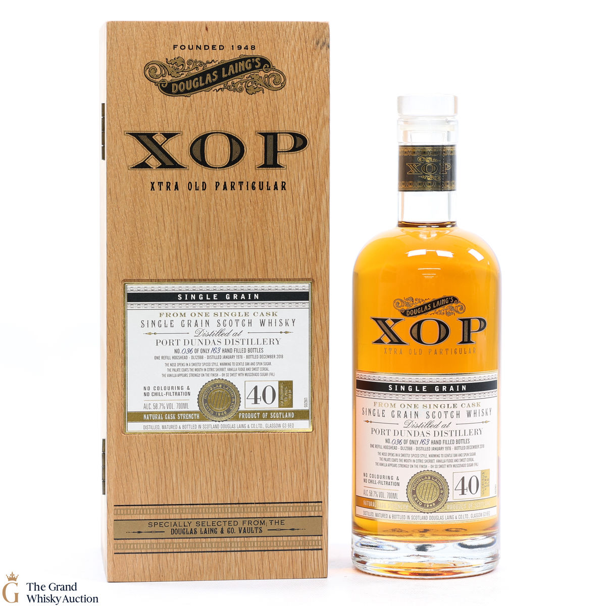 Port Dundas - 40 Year Old 1978 XOP Douglas Laing Single Grain