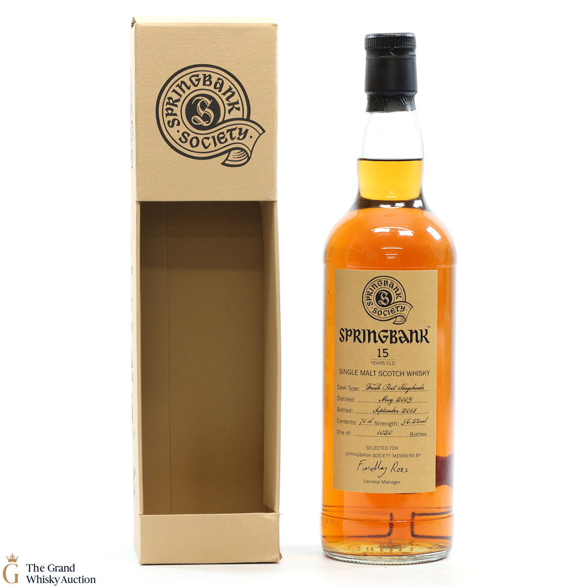 Springbank - 15 Year Old Frest Port Hogshead 2003 Society Bottling