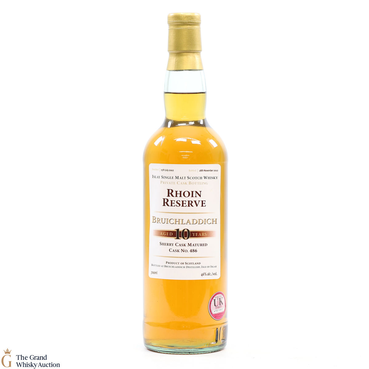Bruichladdich - 10 Year Old 2002 Private Cask #486 2012