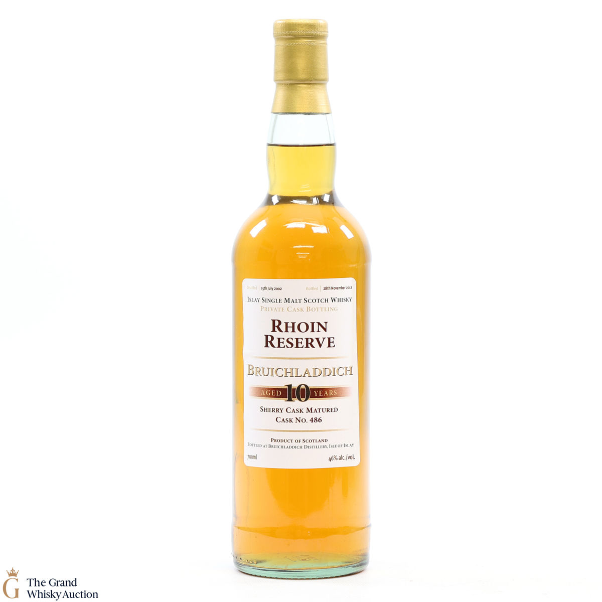 Bruichladdich - 10 Year Old 2002 Private Cask #486 2012
