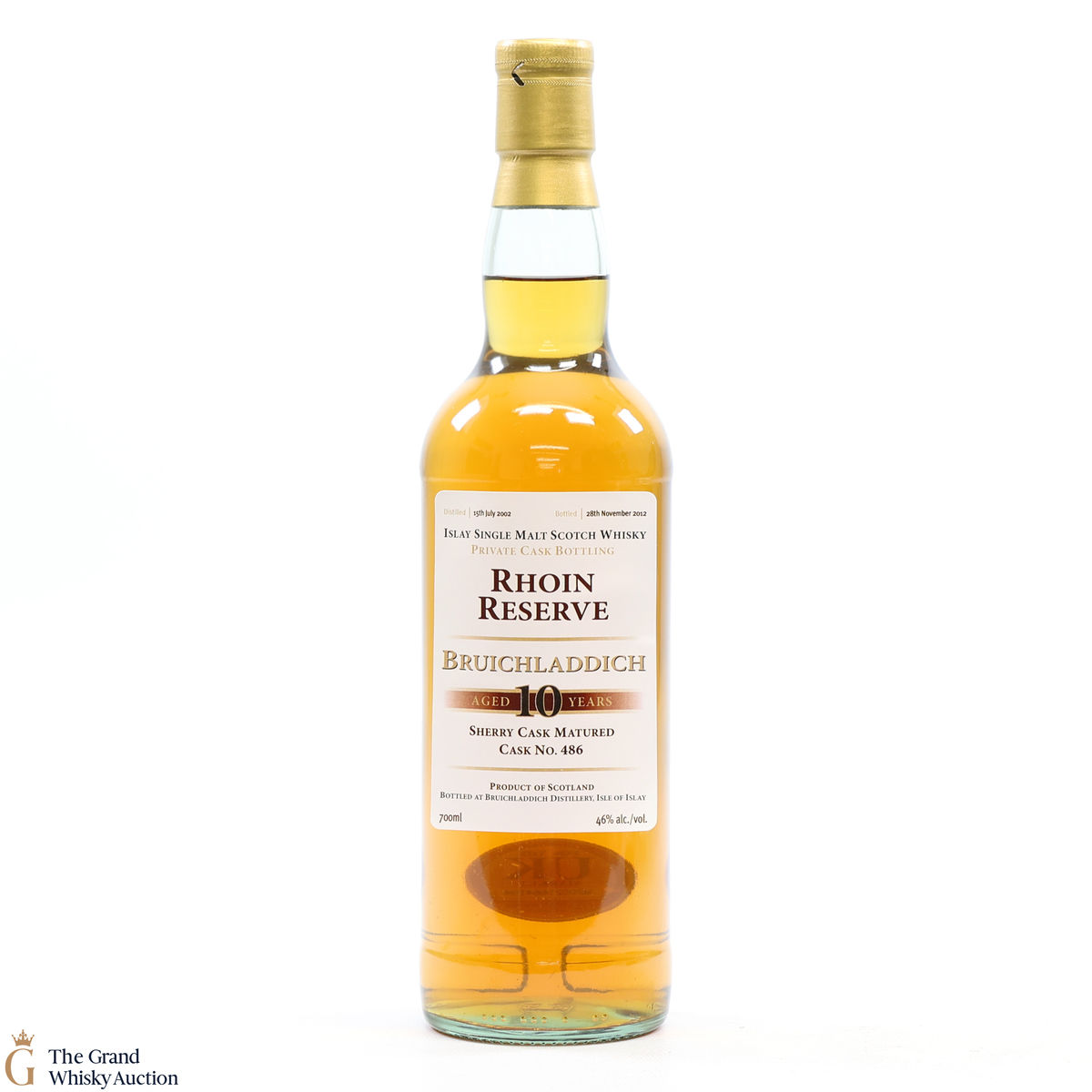 Bruichladdich - 10 Year Old 2002 Private Cask #486 2012