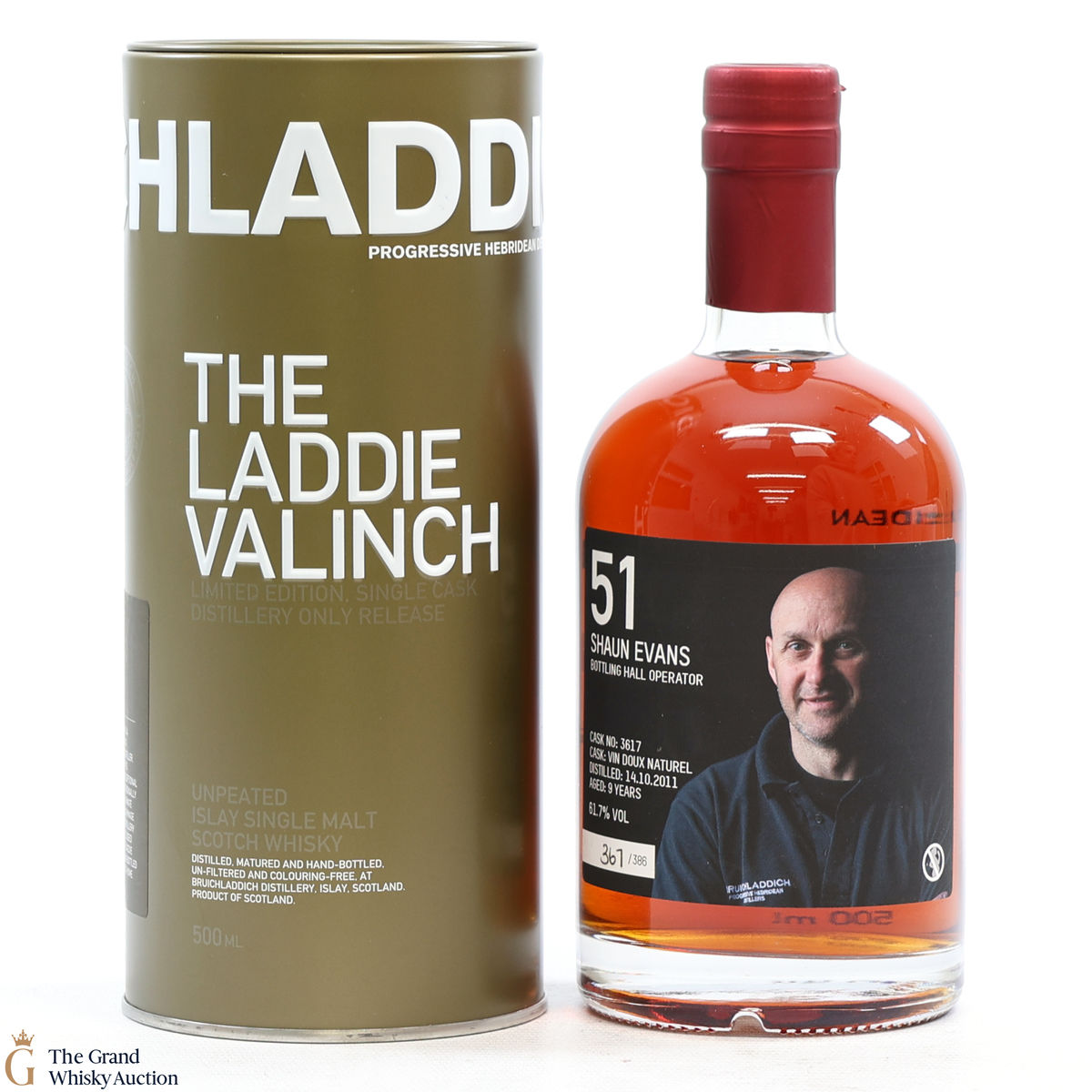 Bruichladdich - 9 Year Old - 2011 Valinch '51 Shaun Evans' (50cl)