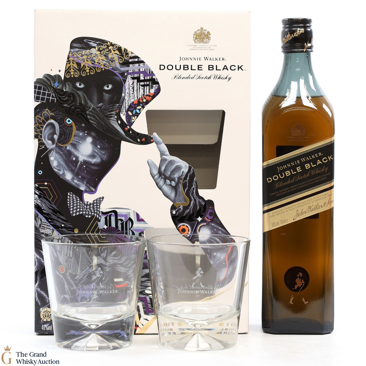 Johnnie Walker - 12 Year Old -  Black Label & Glasses - Limited Edition