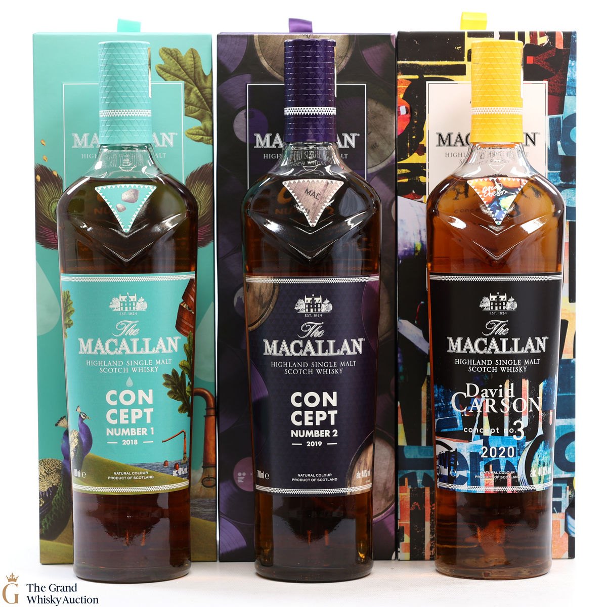 Macallan - Concept No.1, No.2 + No.3 (3 x 70cl)