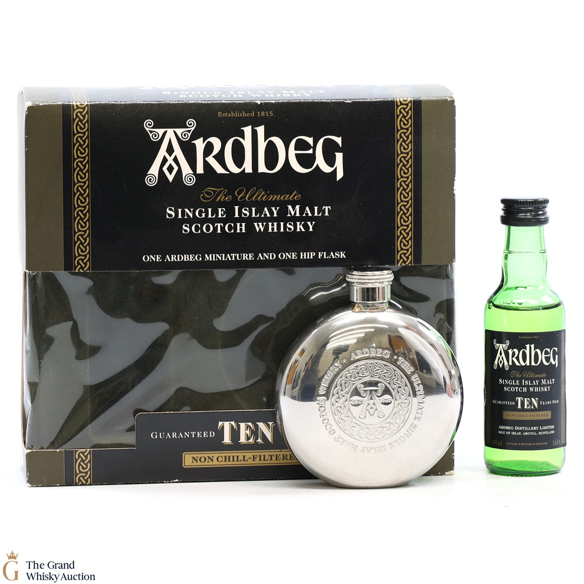 Ardbeg - 10 Year Old 5cl (with Hip Flask)