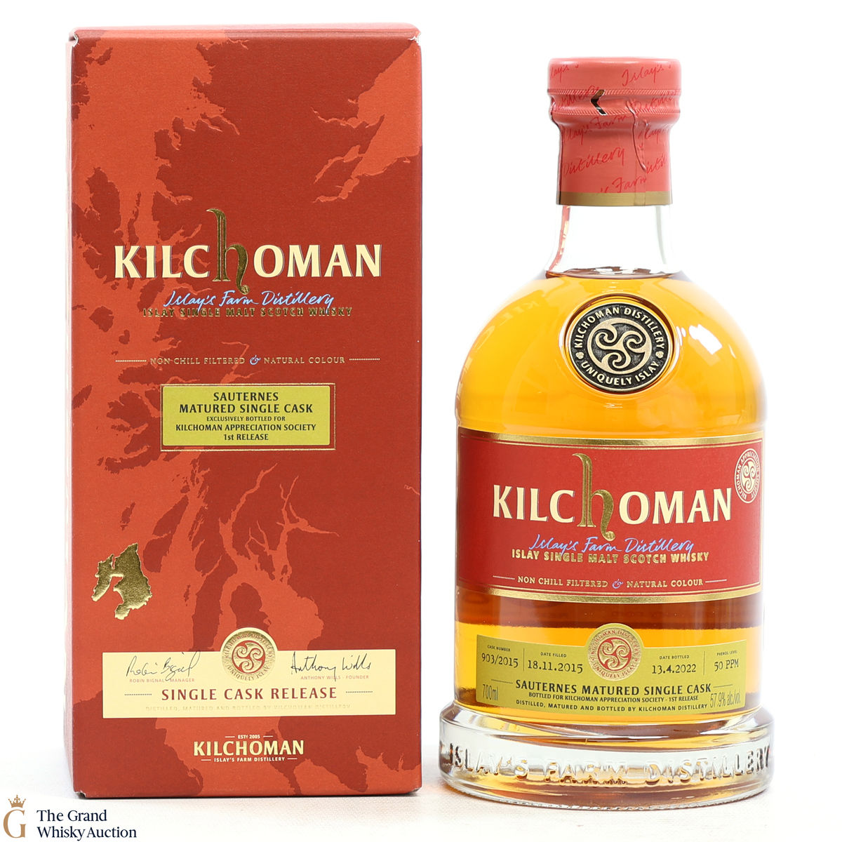 Kilchoman - 6 Year Old Sauternes 903/2015 - Kilchoman Appreciation Society