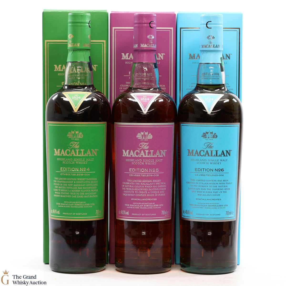 Macallan - Edition 4, 5 & 6 (3 x 70cl)